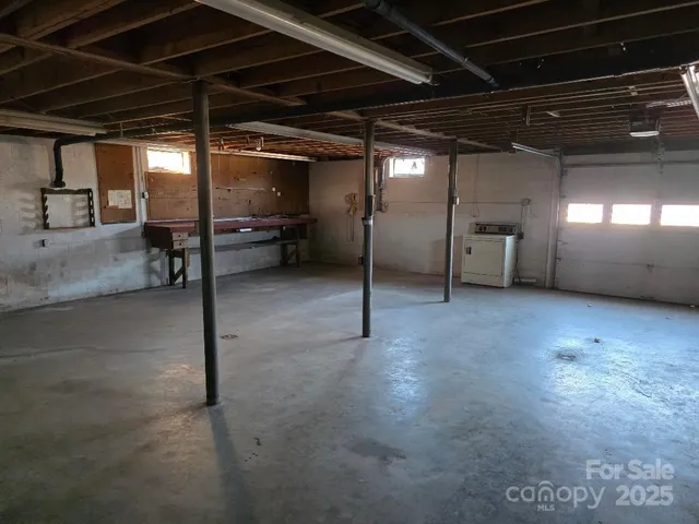 a view of storage and utility room