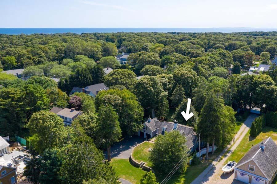 149 East Bay Road Osterville, MA 02655 - Photo 38 of 39 an aerial view of a house with a yard