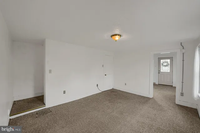 a view of an empty room