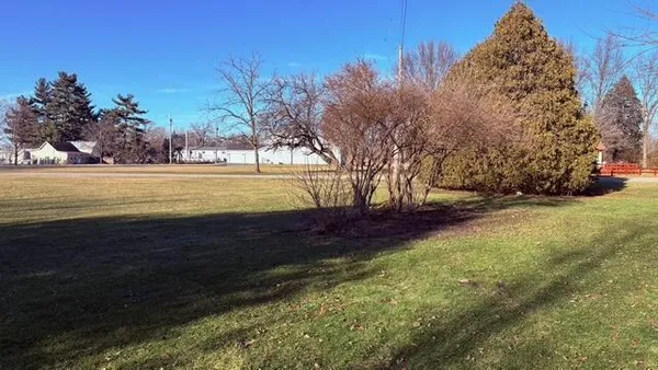a big yard with lots of green space
