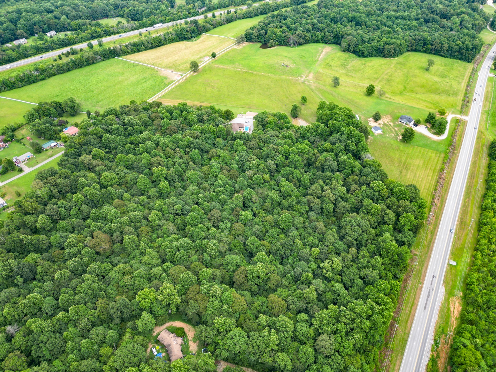 6150 Highway 41 A Pleasant View, TN 37146 - Photo 6 of 34 a view of a large garden with plants and large trees