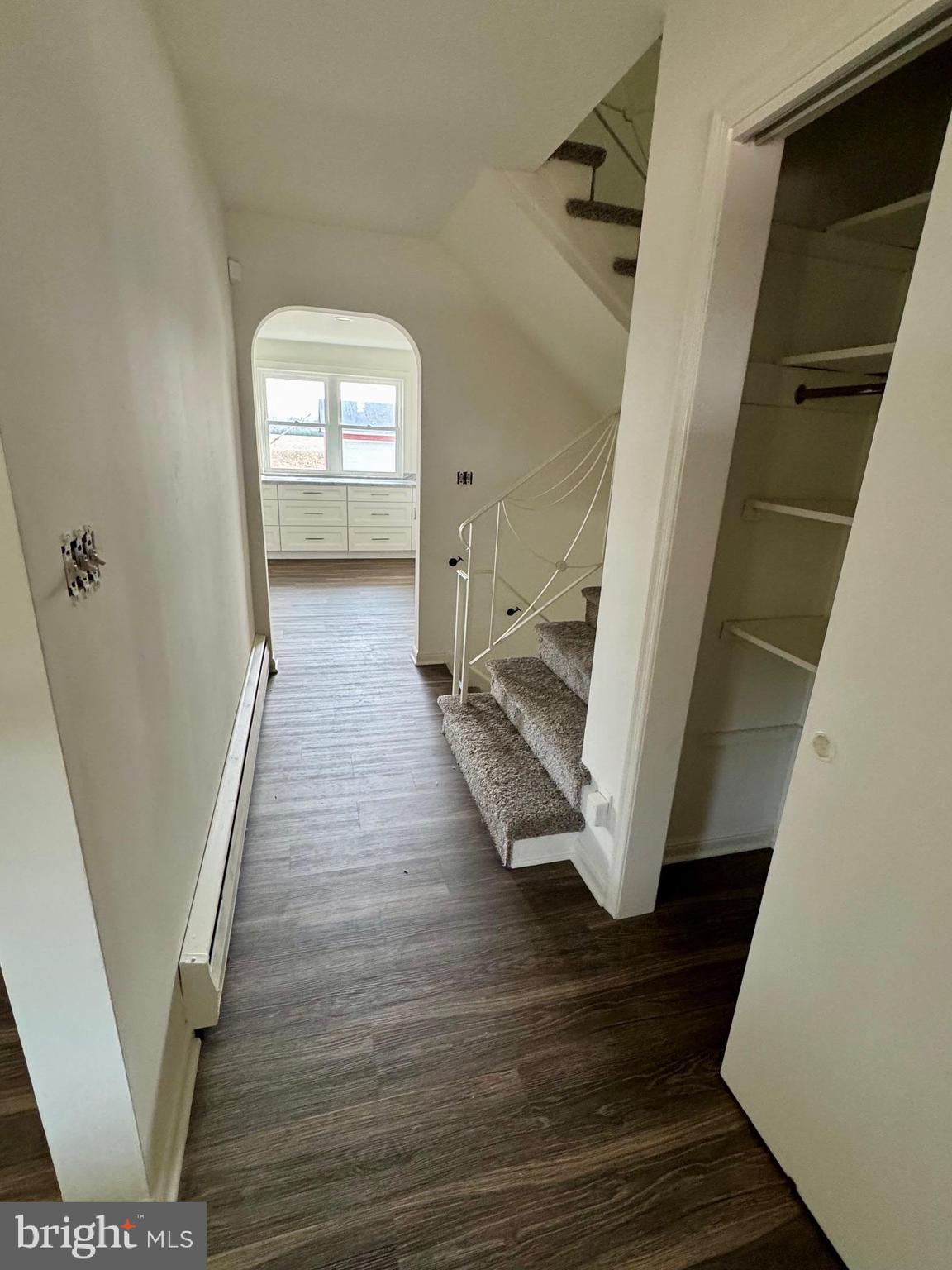 643 Chatsworth Road Tabernacle, NJ 08088 - Photo 4 of 27 a view of a hallway with wooden floor and staircase