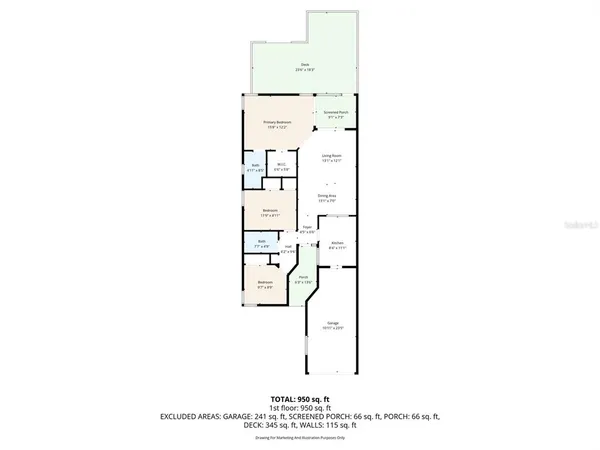 a picture of a room with wall