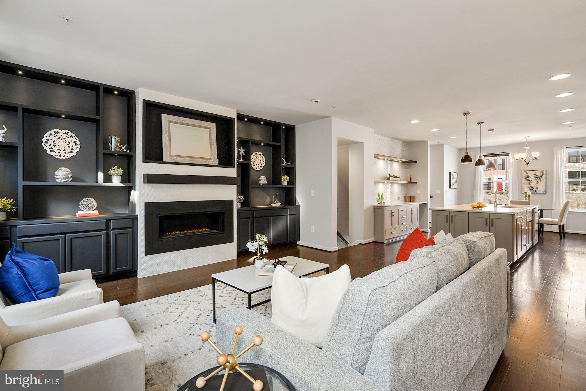 506 Riversail Lane, Unit 435 National Harbor, MD 20745 - Photo 3 of 37 Living Room with Custom Built-Ins