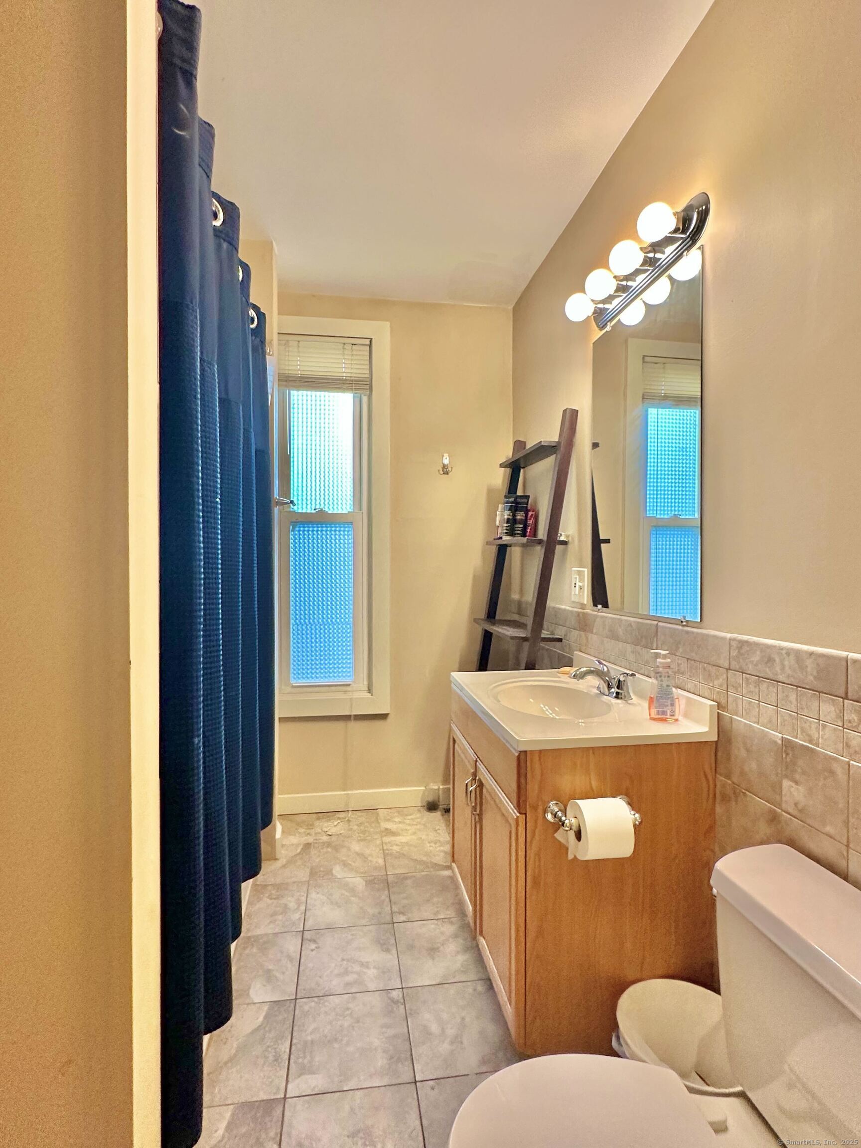 751 Orange Street, Unit 1 New Haven, CT 06511 - Photo 14 of 19 a bathroom with a toilet sink and mirror