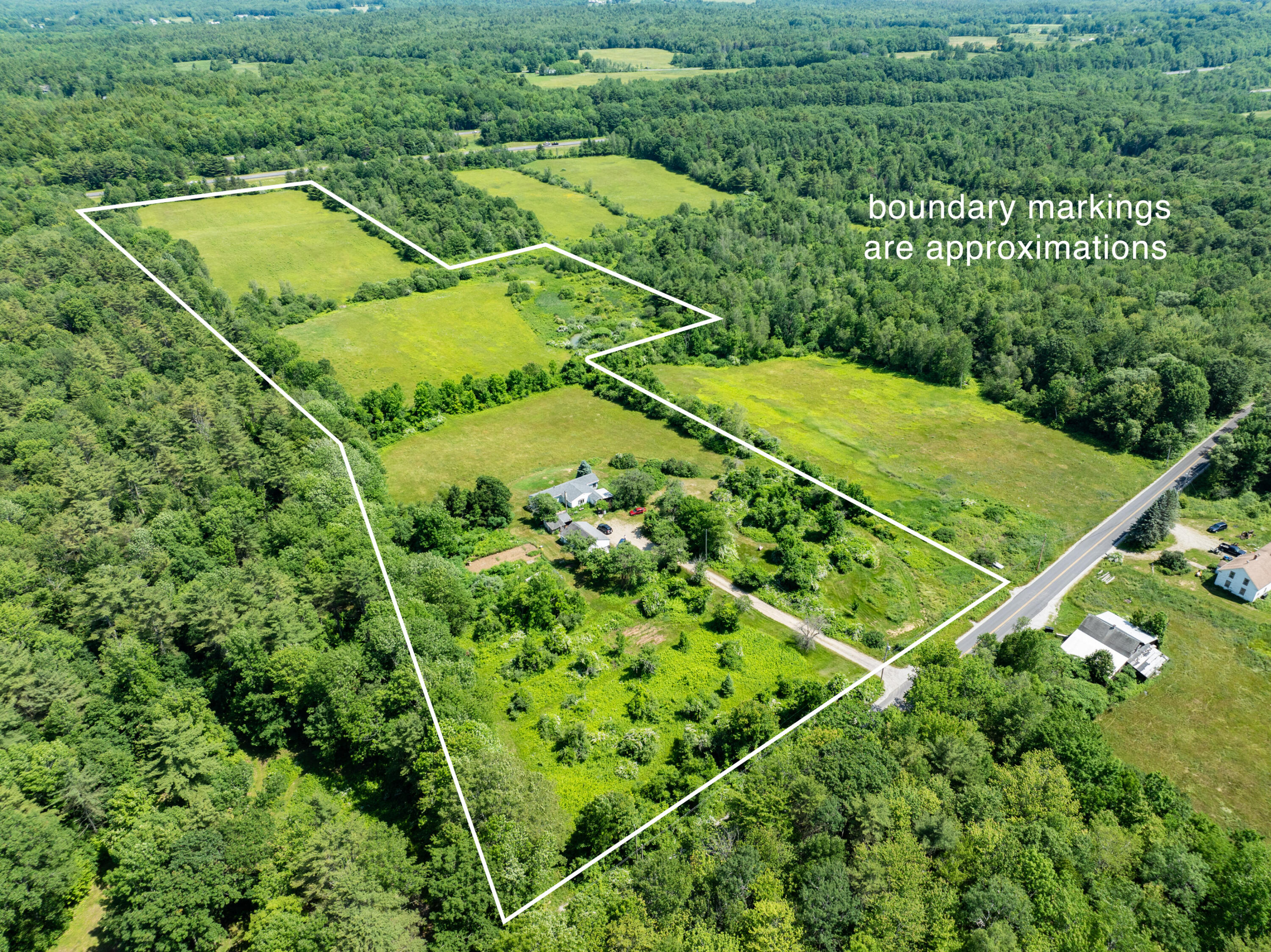 258 Dingley Road Bowdoinham, ME 04008 - Photo 12 of 13 Approximate Boundary Lines