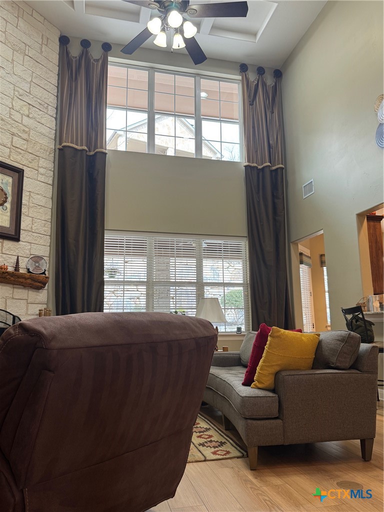 2306 Arroyo Grande Leander, TX 78641 - Photo 16 of 44 a living room with furniture and a large window