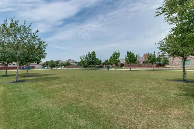 a city view with a lake