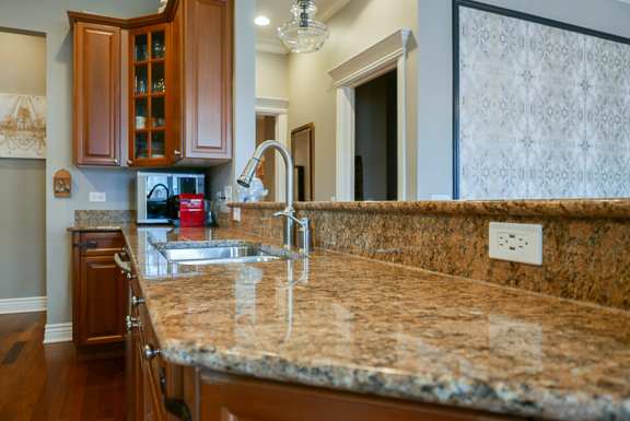 Undisclosed Address Chicago, IL 60607 - Photo 18 of 47 a bathroom with a granite countertop sink and a mirror