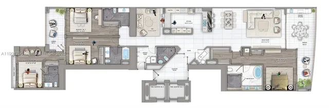 a view of an ocean from a balcony