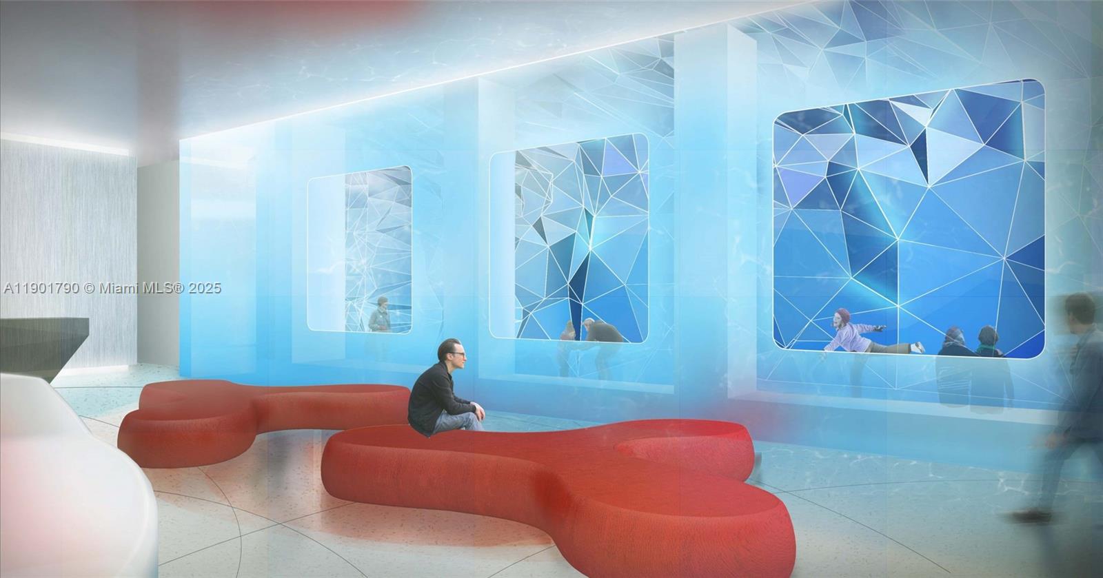 17901 Collins Avenue, Unit 1803 Sunny Isles Beach, FL 33160 - Photo 44 of 57 a bedroom with a bed and a couch