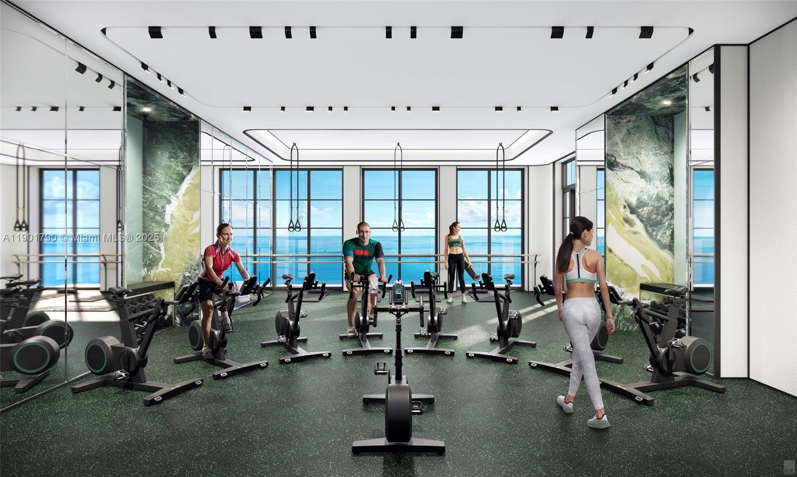 17901 Collins Avenue, Unit 1803 Sunny Isles Beach, FL 33160 - Photo 50 of 57 a view of a room with gym equipment