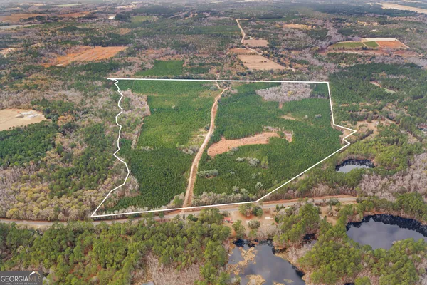 an aerial view of a residential houses with outdoor space