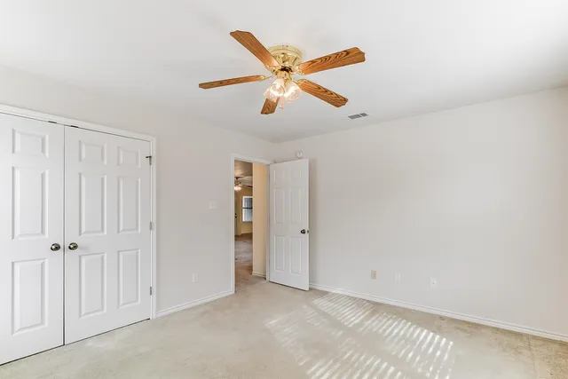 a view of an empty room