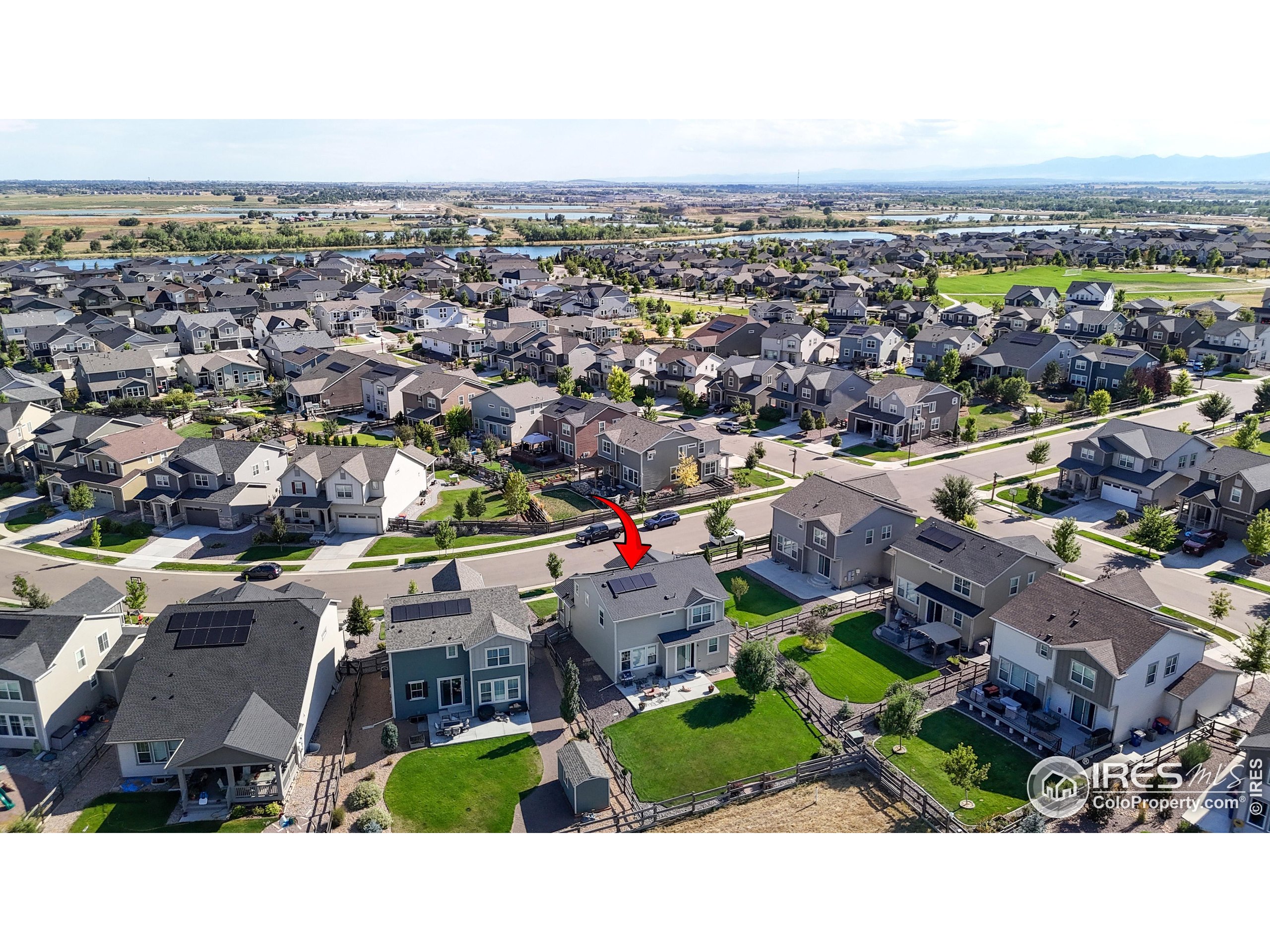 4861 St Vrain Road Firestone, CO 80504 - Photo 36 of 43 an aerial view of a city