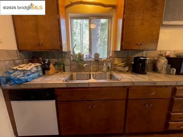 a close view of sink