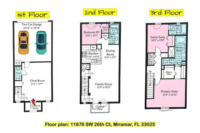 $499,900 | 11876 Southwest 25th Court, Unit 206, Miramar, FL 33025