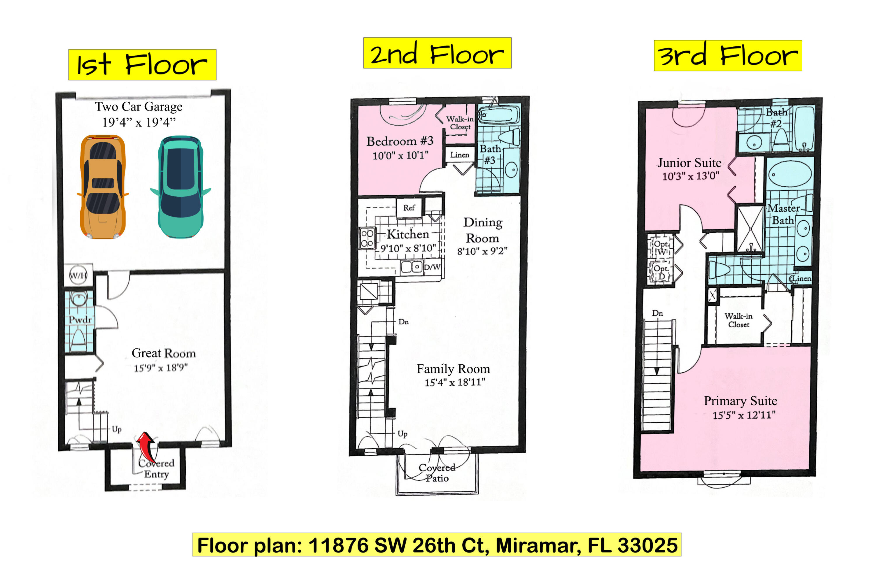 11876 Southwest 25th Court, Unit 206 Miramar, FL 33025 - Photo 70 of 70 Floor Plan