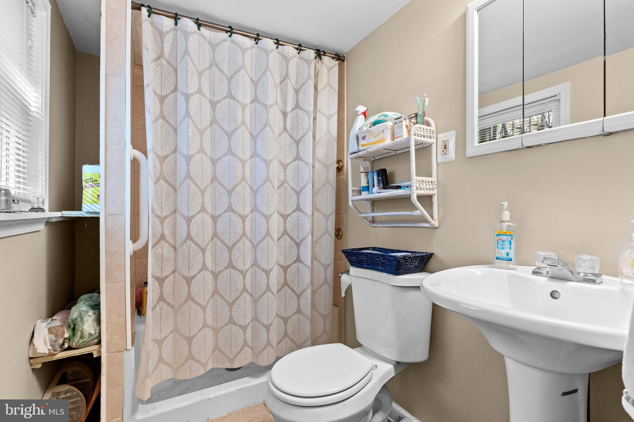 64 Hemlock Hill Road Airville, PA 17302 - Photo 9 of 11 a bathroom with a sink a toilet and shower curtain