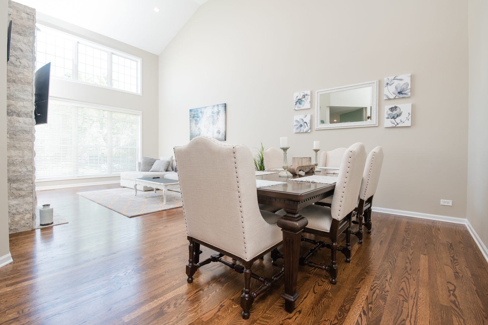 524 Bridgestone Court Inverness, IL 60010 - Photo 5 of 44 a view of a dining room with furniture and wooden floor