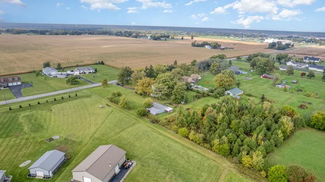 a view of a city and an ocean view