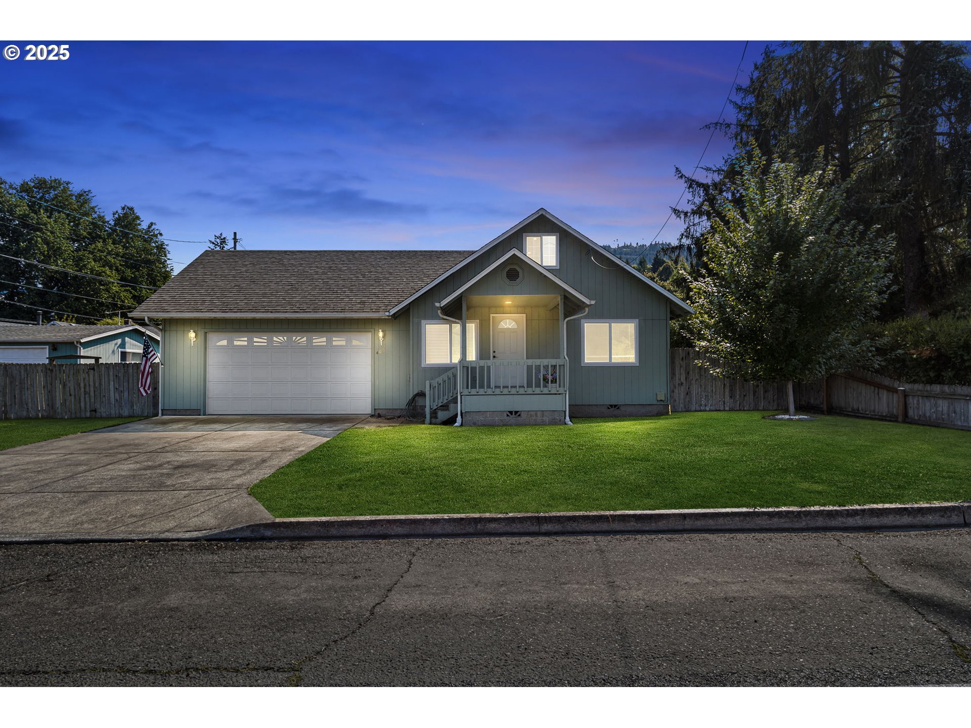 405 Lane Avenue Drain, OR 97435 - Photo 1 of 47 a front view of a house with a yard