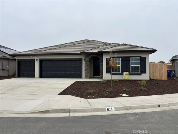 a front view of a house