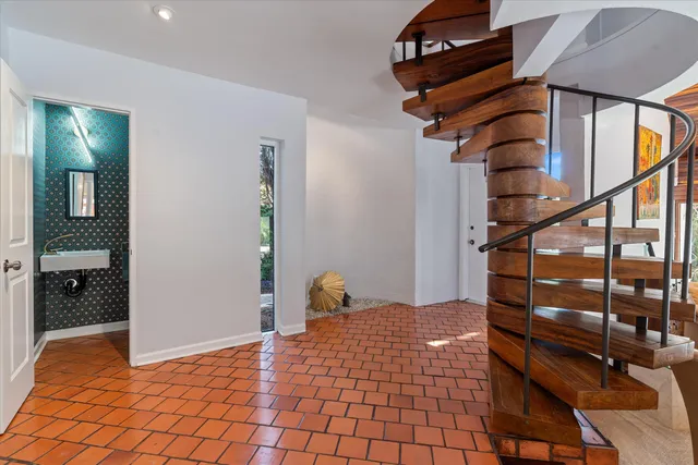 a living room filled with furniture