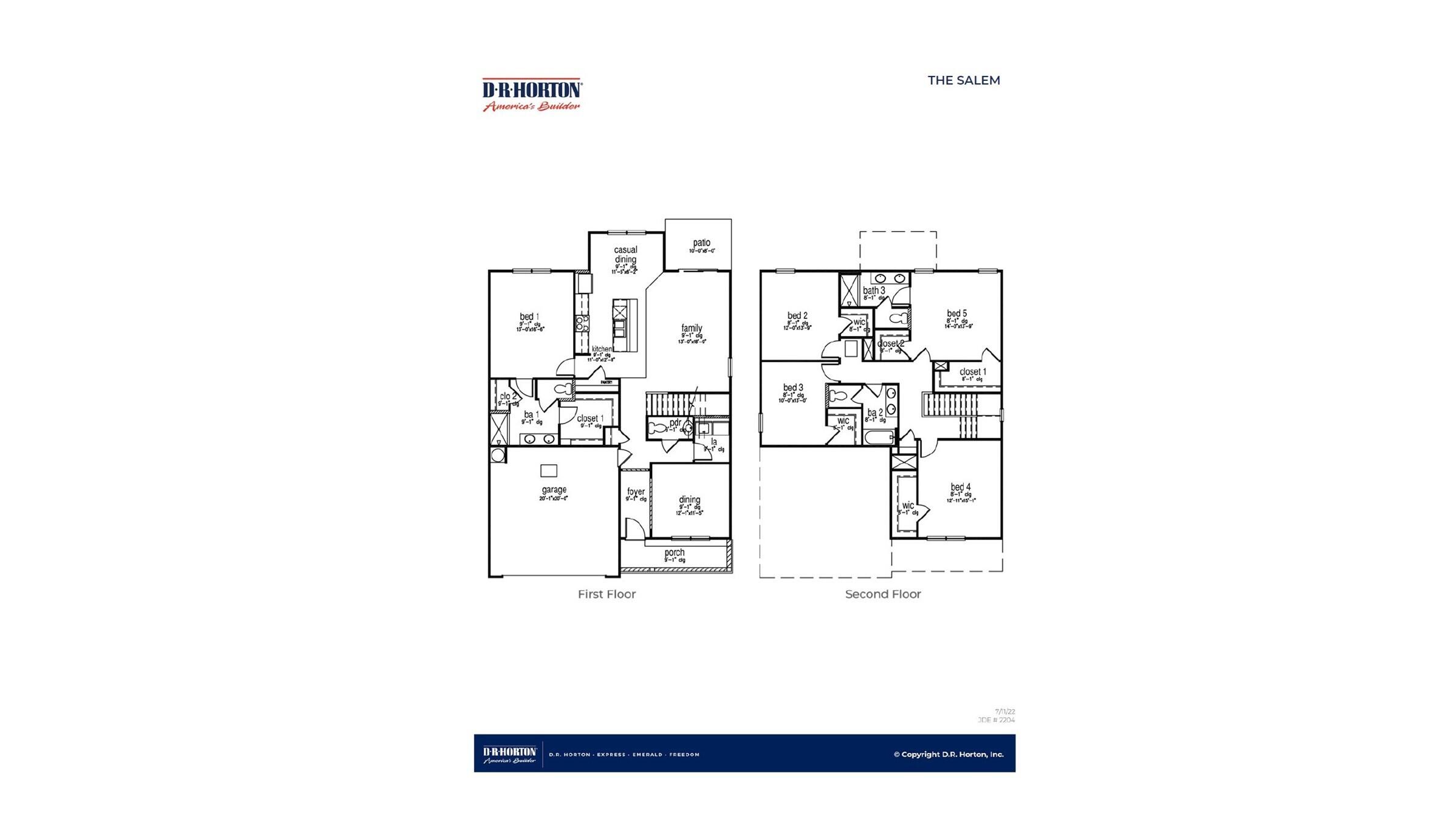 135 Morning View Way Moncks Corner, SC 29461 - Photo 36 of 36 Salem_Floorplan