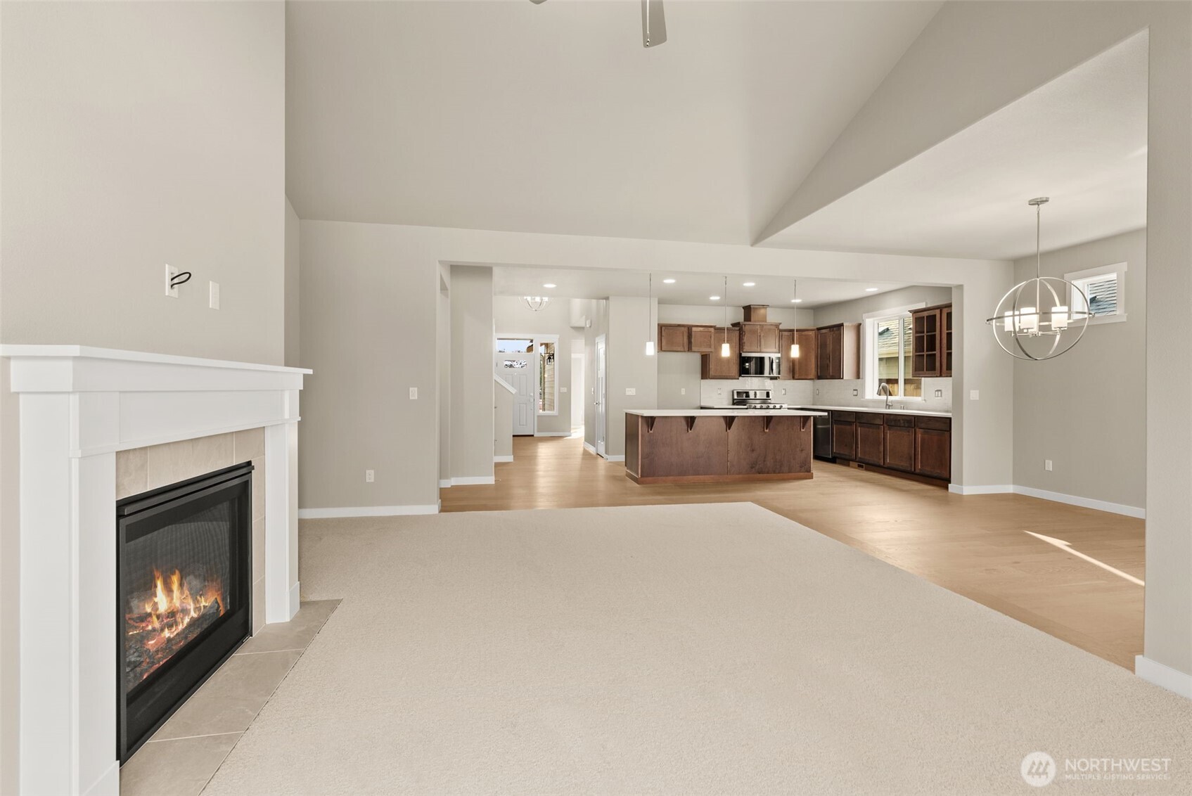 715 Maggee Street Southeast Lacey, WA 98513 - Photo 9 of 35 a big room with closet and a fireplace