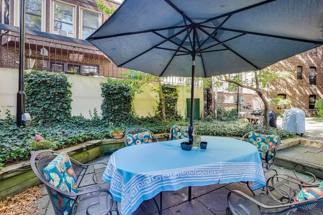 a backyard of a house