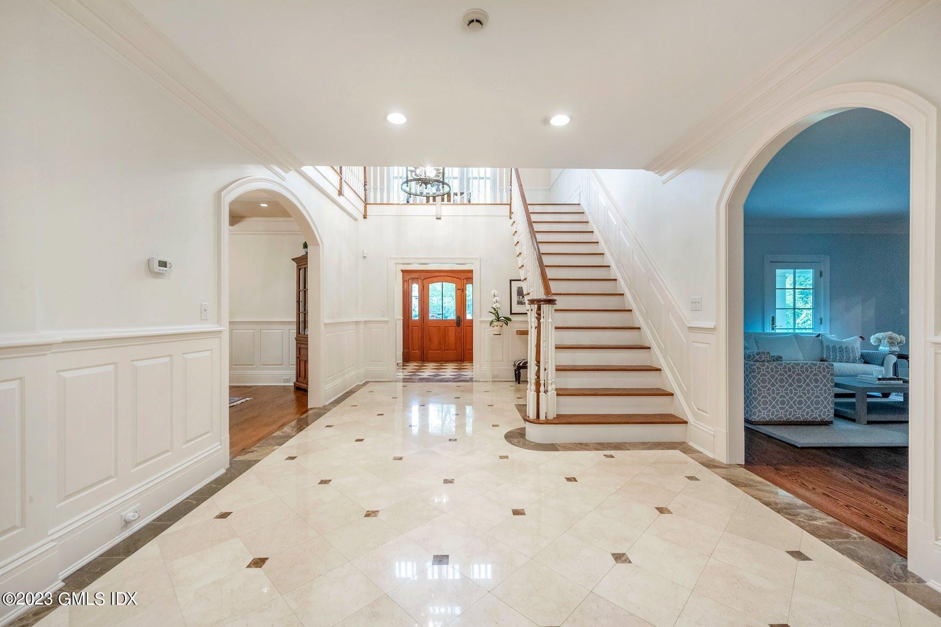 53 Hillside Road Greenwich, CT 06830 - Photo 4 of 37 a view of entryway and hall with wooden floor