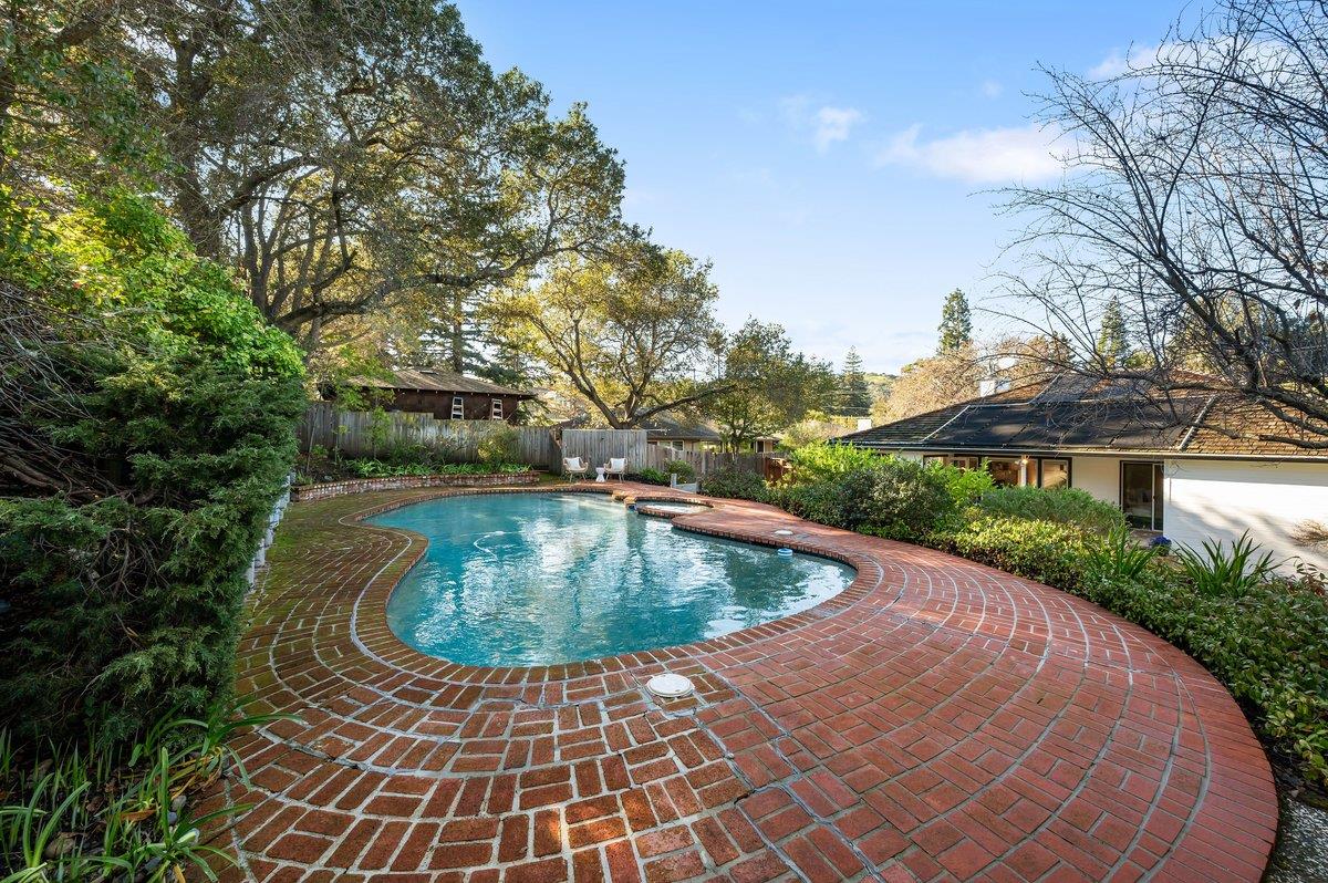 1277 Edgewood Road Redwood City, CA 94062 - Photo 43 of 49 a view of outdoor space yard and swimming pool