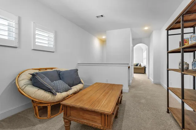 a bed room with a bed and a couch