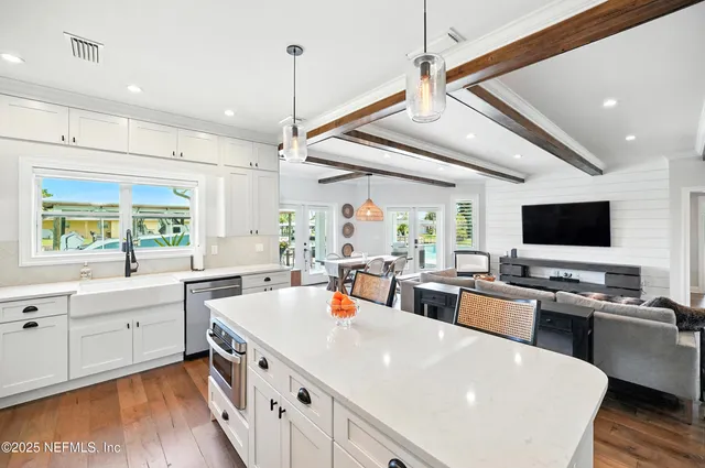 a view of a room and window