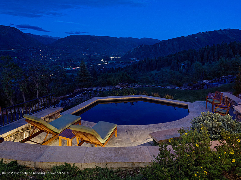 360 Eagle Pines Drive Aspen, CO 81611 - Photo 22 of 40 a view of swimming pool and outside seating area