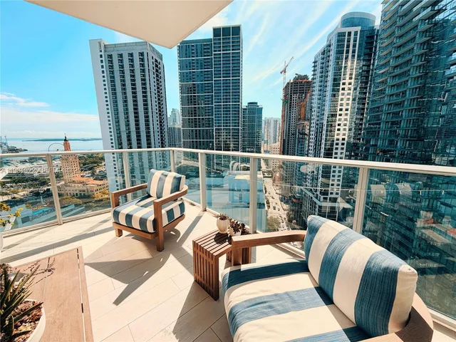 a view of balcony with couch
