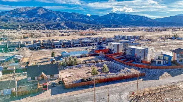 a view of mountain view with lots of trees