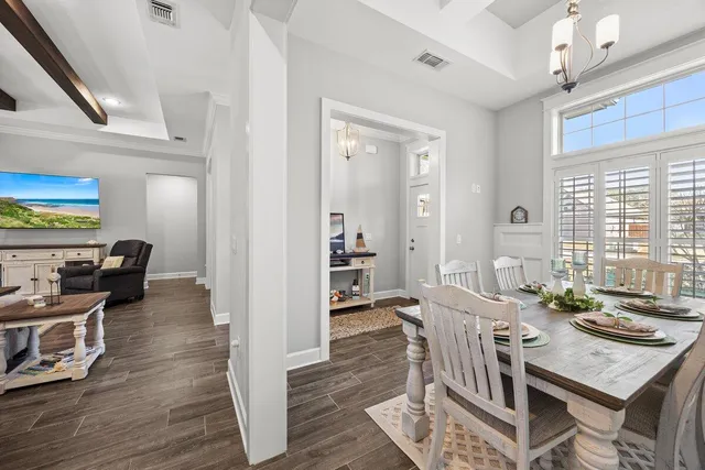 a view of an outdoor patio