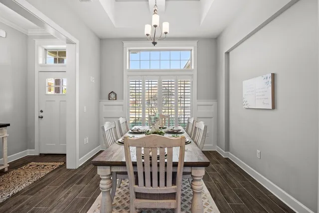 an aerial view of a houses