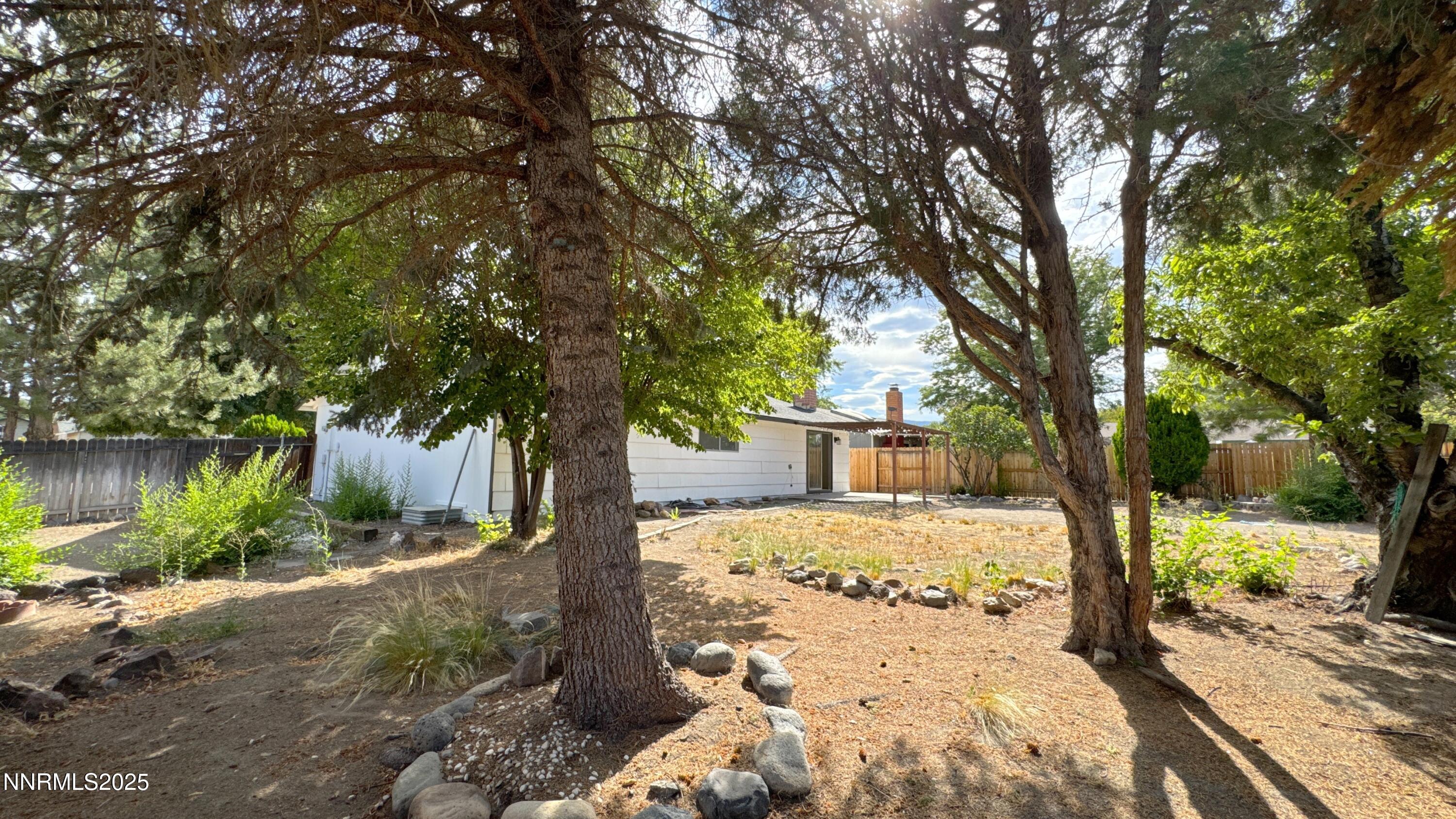 4205 Santa Maria Drive Reno, NV 89502 - Photo 6 of 23 a view of a yard with plants and large trees