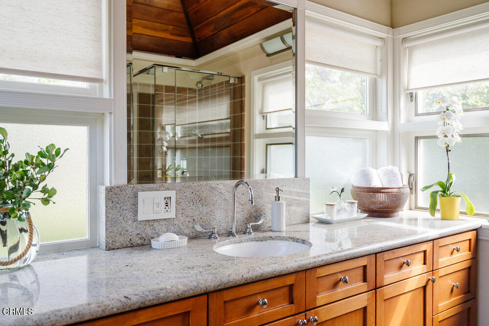 1795 Sonoma Drive Altadena, CA 91001 - Photo 21 of 29 a counter top with granite countertop a sink and a window