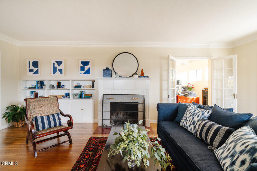 1795 Sonoma Drive Altadena, CA 91001 - Photo 4 of 29 a living room with furniture and a fireplace