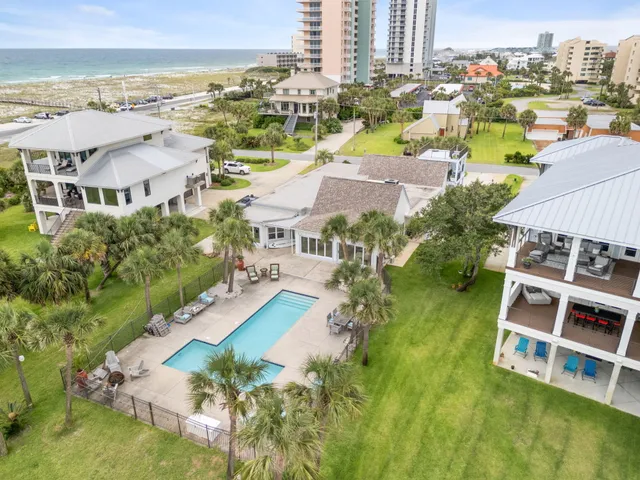 a view of a city with tall buildings