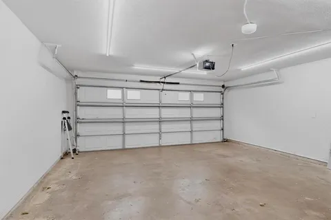 a view of a garage