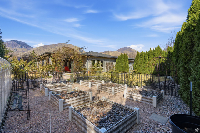 145 Carnesecca Court Mapleton, UT 84664 - Photo 84 of 109 View of garden area with a mountain view