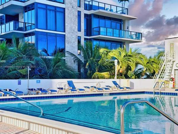 a view of an outdoor space and seating area