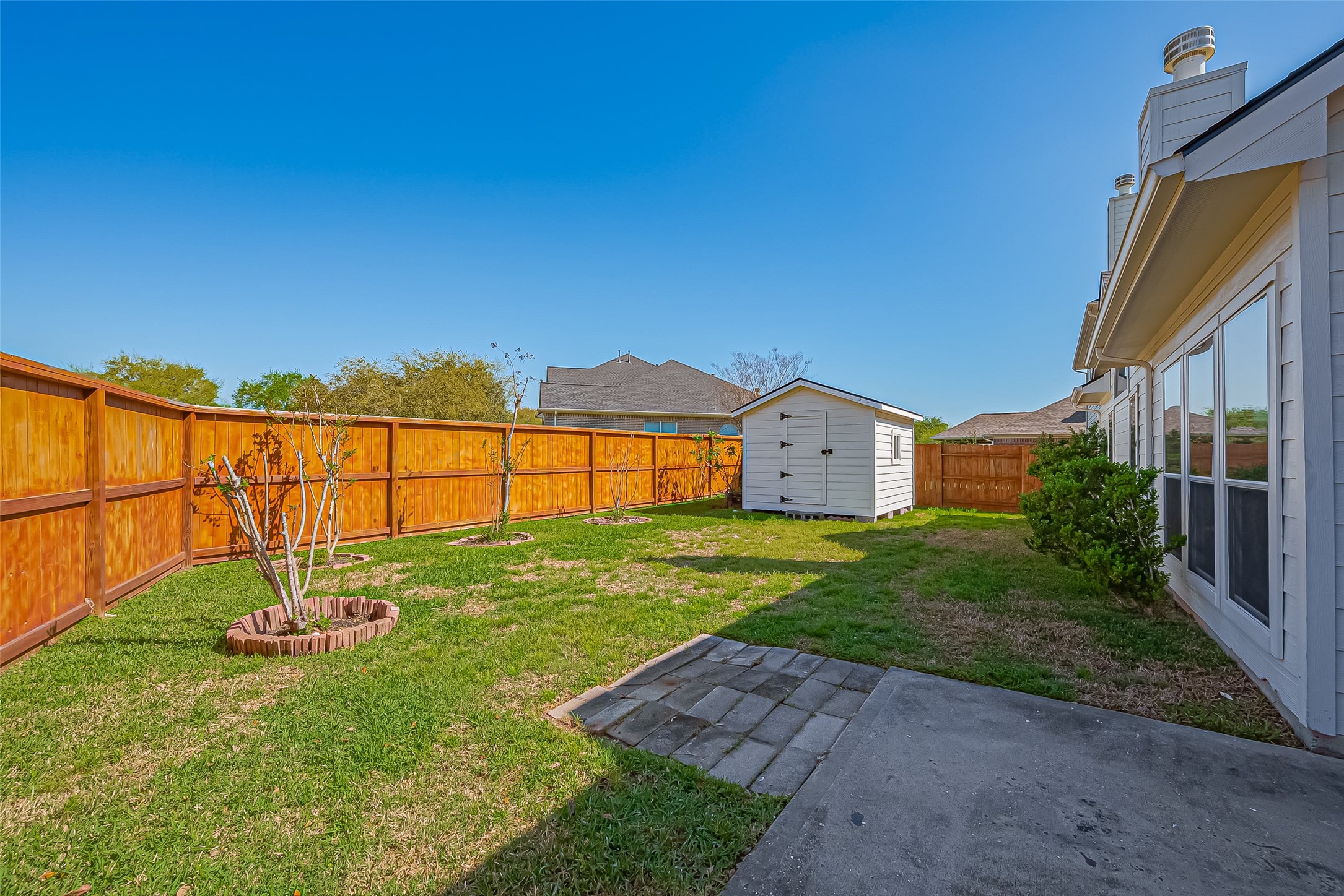 3007 Country Boy Court Spring, TX 77373 - Photo 35 of 37 Backyard with shed