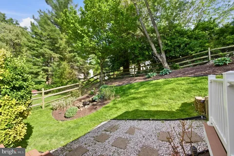 a backyard of a house