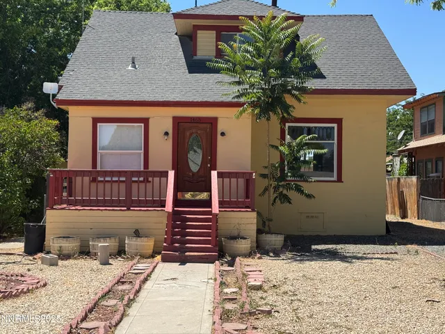 a view of a house with a patio